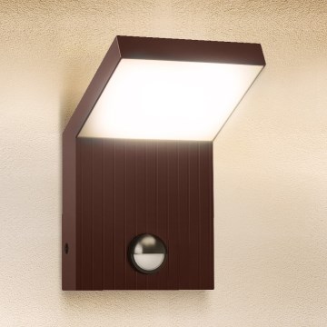 Brilagi - Applique da esterno a LED con sensore RIANO LED/8W/230V marrone IP65