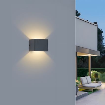 Brilagi - Applique da esterno a LED DONNANI LED/5W/230V 10 cm antracite IP44