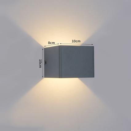 Brilagi - Applique da esterno a LED DONNANI LED/5W/230V 10 cm antracite IP44
