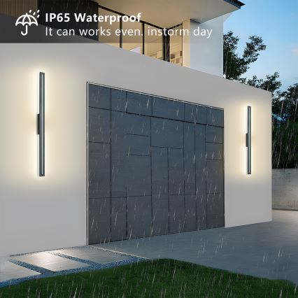 Brilagi - Applique da esterno LED LINEO LED/24W/230V 3000K IP65 100 cm antracite