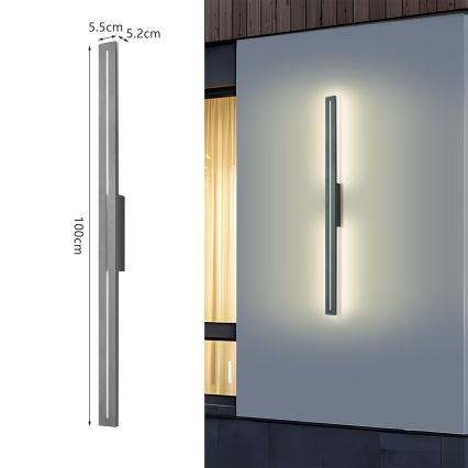Brilagi - Applique da esterno LED LINEO LED/24W/230V 3000K IP65 100 cm antracite