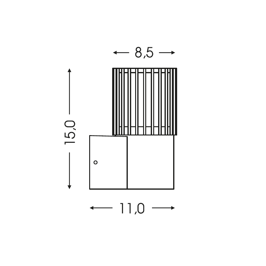 BRILAGI - Applique da esterno ARMOR 1xGU10/35W/230V IP44 marrone