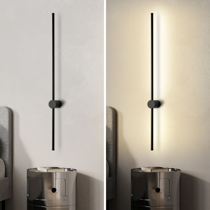 Brilagi - Applique da esterno AURA LED/20W/230V 4000K IP54 97 cm nera
