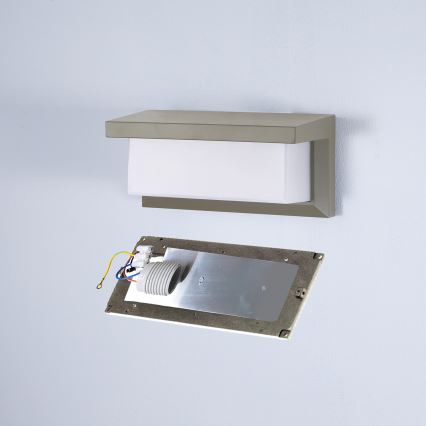 Brilagi - Applique da esterno BRICKY 1xE27/60W/230V grigio IP54