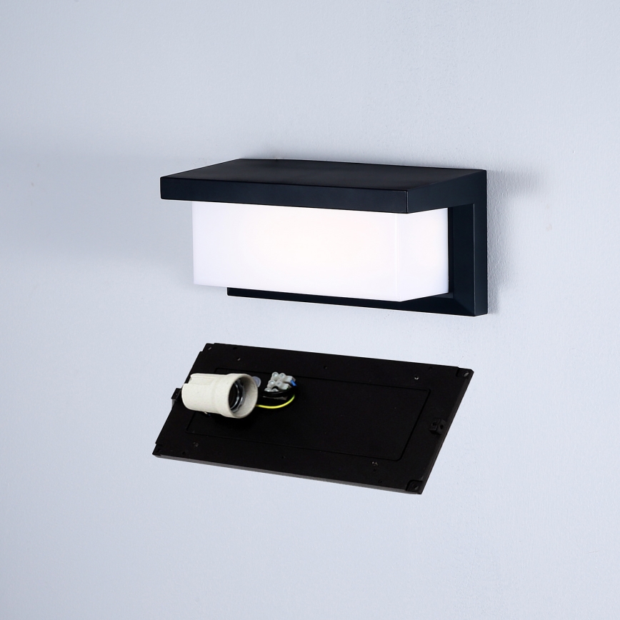 Brilagi - Applique da esterno BRICKY 1xE27/60W/230V nero IP54