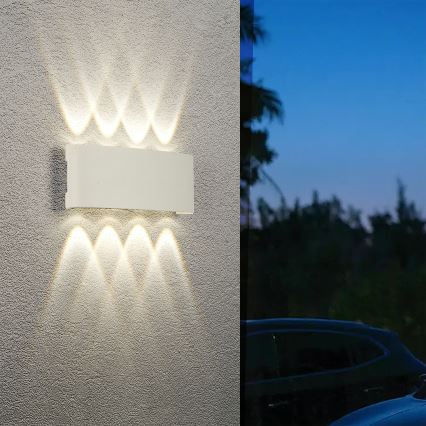 Brilagi - Applique da esterno FLAREBOX LED/8W/230V bianco IP65
