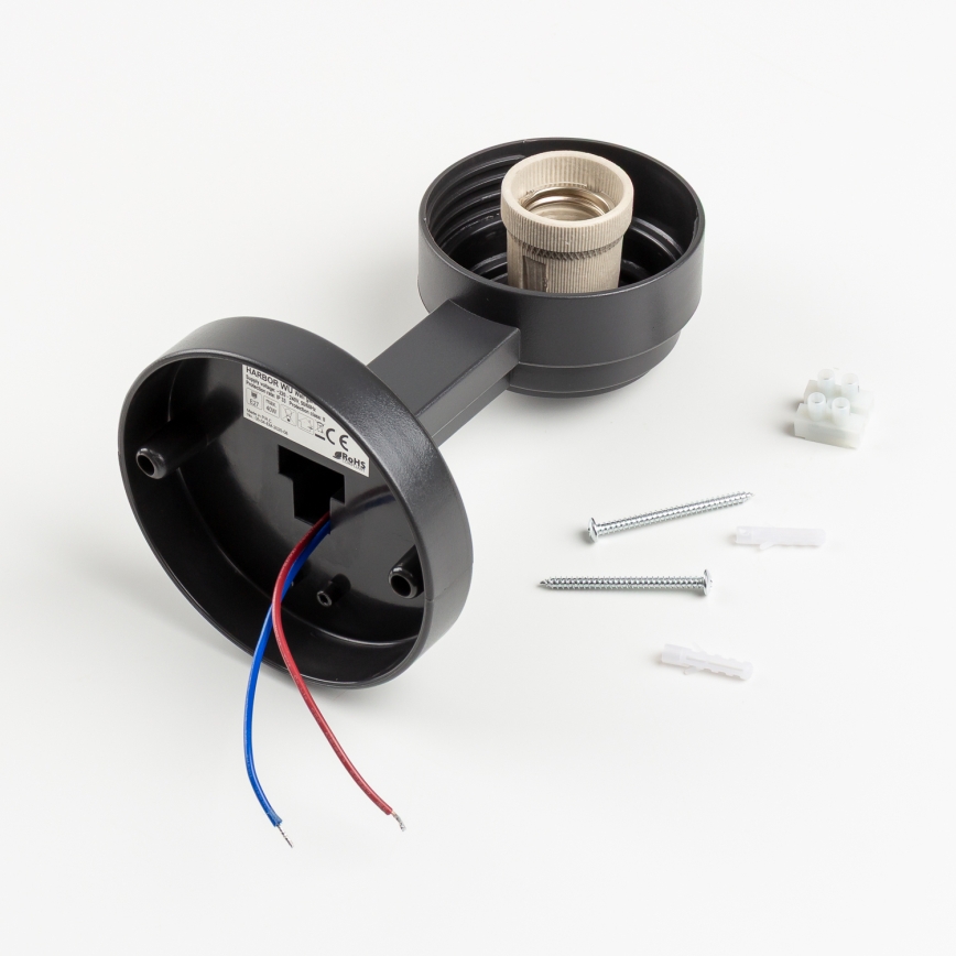 Brilagi - Applique da esterno HARBOR 1xE27/40W/230V IP33 antracite/bianco