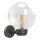 Brilagi - Applique da esterno HARBOR 1xE27/40W/230V IP33 antracite/trasparente