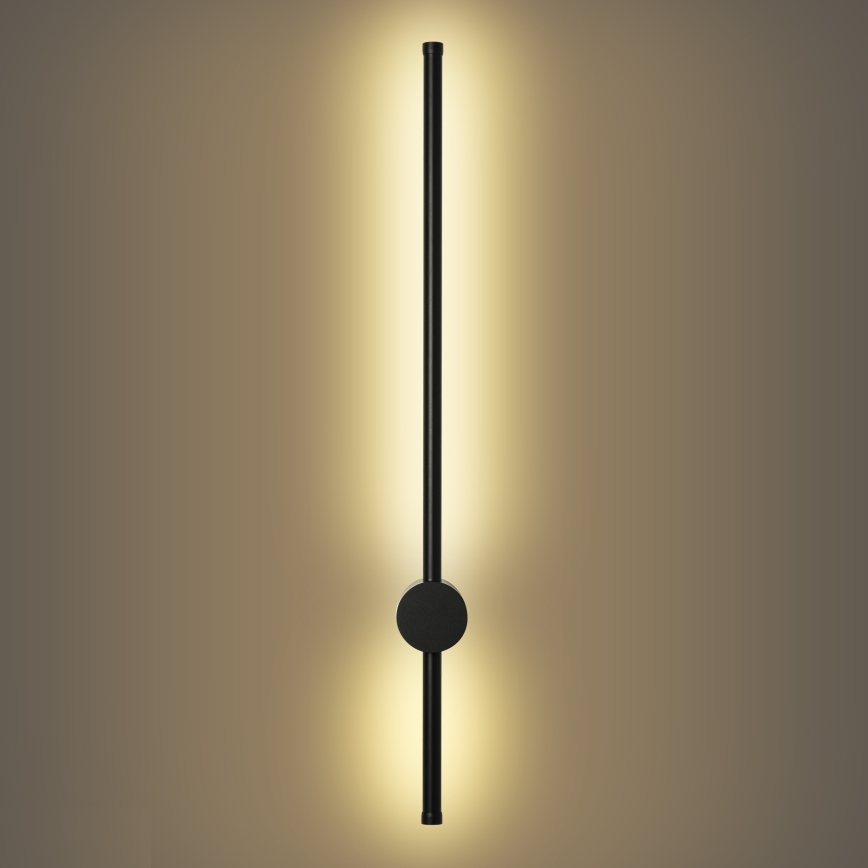 Brilagi - Applique da esterno LED AURA, 12W, 230V, 3000K, IP54, 65 cm, nero, CRI 90