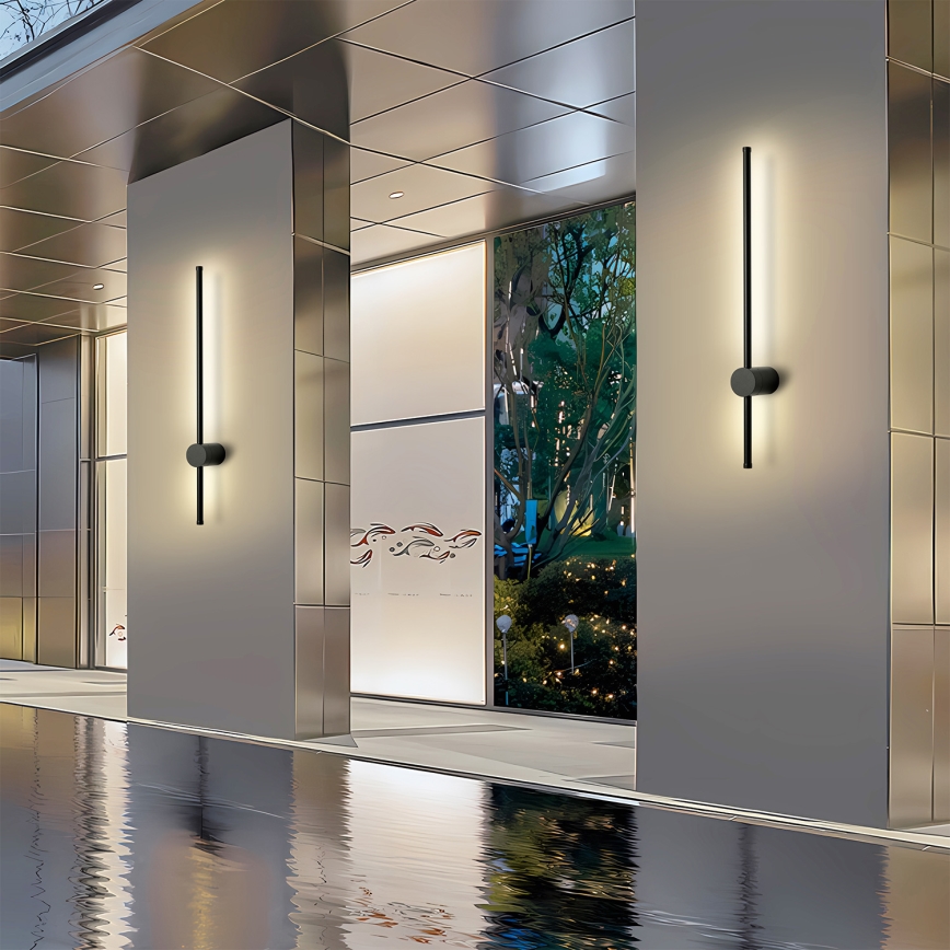 Brilagi - Applique da esterno LED AURA LED/12W/230V 4000K IP54 65 cm nera CRI 90