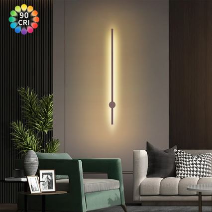 Brilagi - Applique da esterno LED AURA LED/20W/230V 3000K IP54 97 cm marrone CRI 90