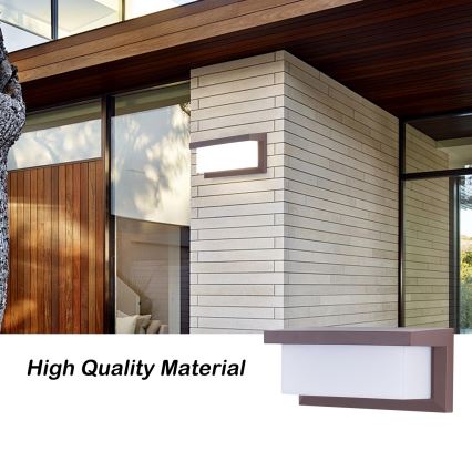 Brilagi - Applique da esterno LED BRICKY LED/12W/230V, marrone, IP54