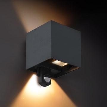 Brilagi - Applique da esterno LED con sensore CUBE LED/6W/230V antracite IP65