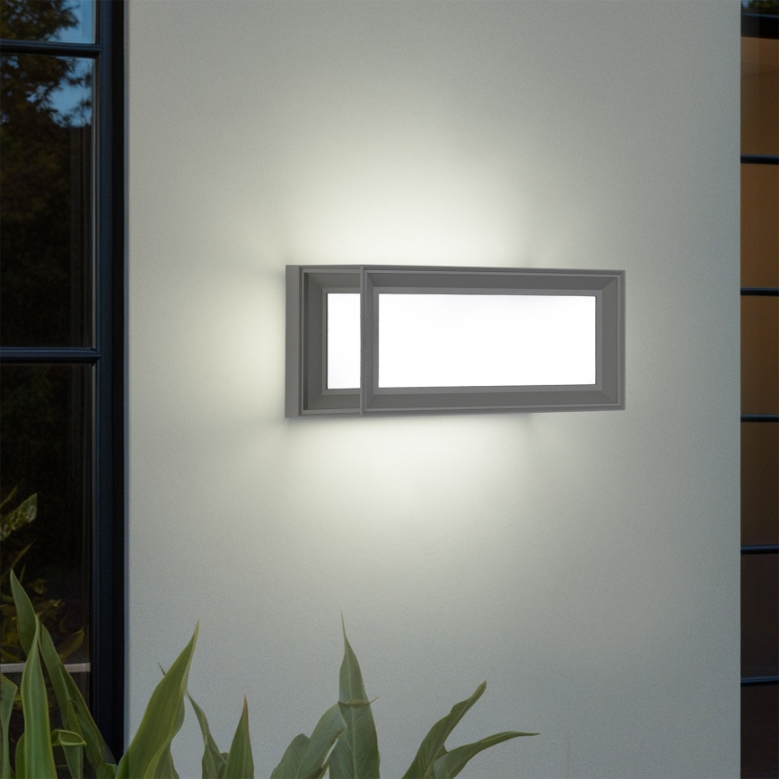 Brilagi - Applique LED da esterno con sensore PARKER LED/12W/230V grigio IP44