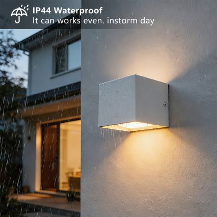 Brilagi - Applique da esterno LED DONNANI LED/5W/230V 10 cm bianca IP44