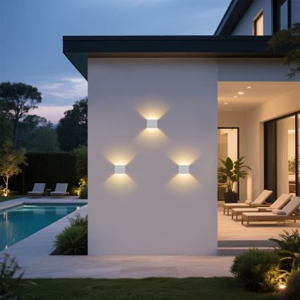 Brilagi - Applique da esterno LED DONNANI LED/5W/230V 10 cm bianca IP44