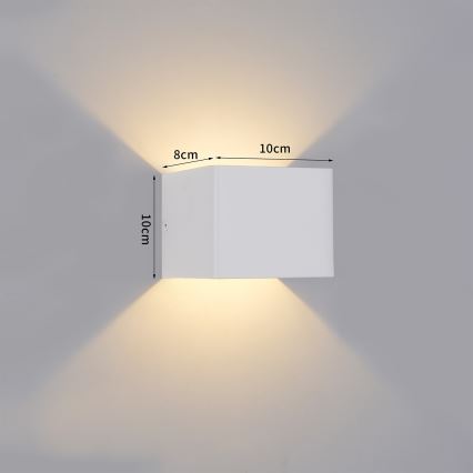Brilagi - Applique da esterno LED DONNANI LED/5W/230V 10 cm bianca IP44
