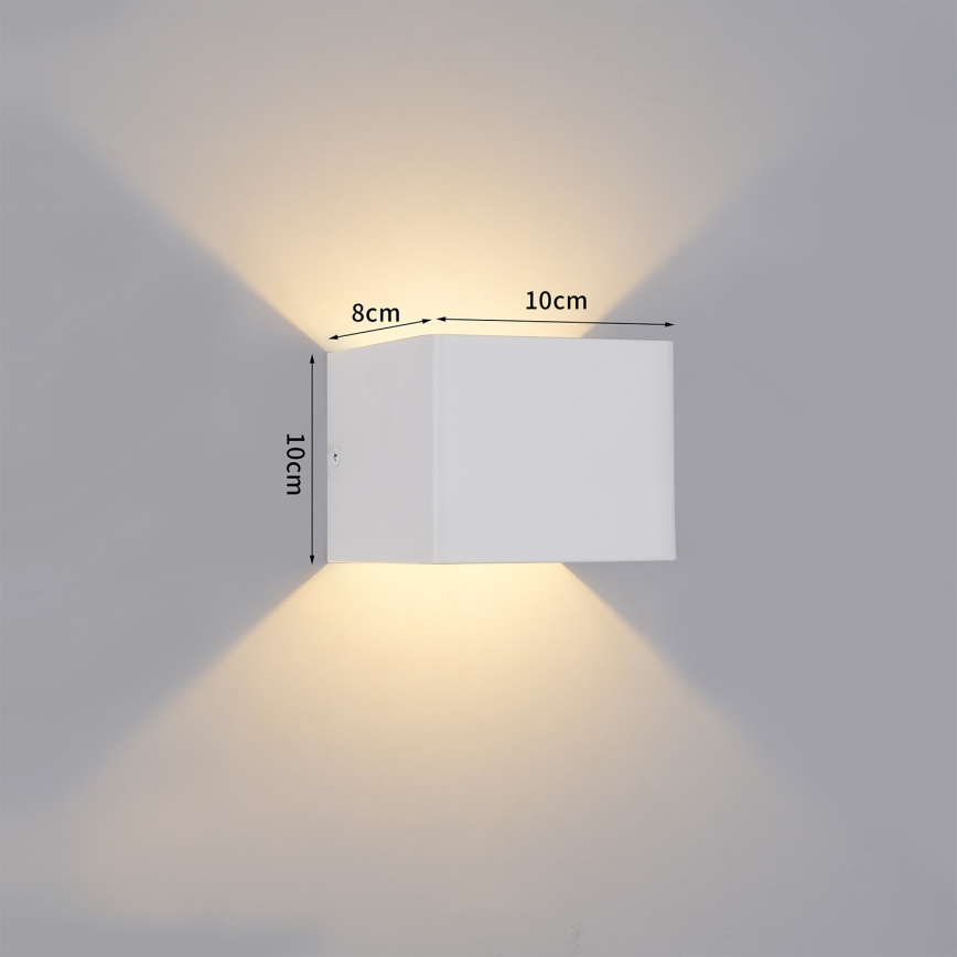 Brilagi - Applique da esterno LED DONNANI LED/5W/230V 10 cm bianca IP44