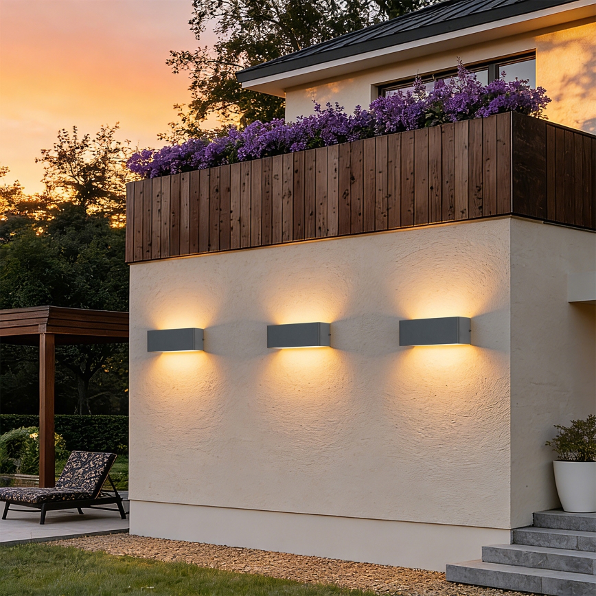 Brilagi - Applique da esterno LED DONNANI LED/7W/230V 20 cm antracite IP44