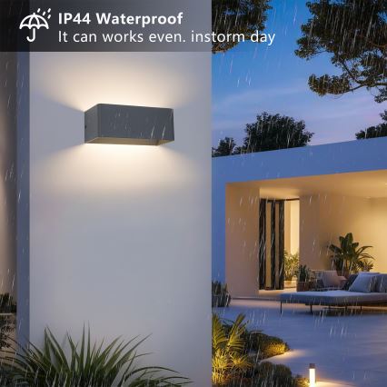 Brilagi - Applique da esterno LED DONNANI LED/7W/230V 20 cm antracite IP44