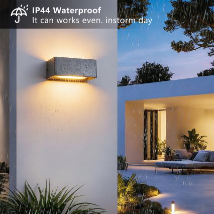 Brilagi - Applique da esterno LED DONNANI LED/7W/230V 20 cm antracite IP44