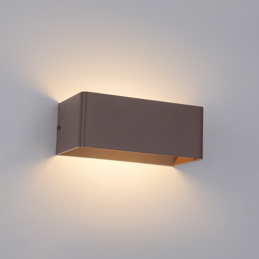 Brilagi - Applique da esterno LED DONNANI LED/7W/230V 20 cm marrone IP44