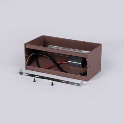 Brilagi - Applique da esterno LED DONNANI LED/7W/230V 20 cm marrone IP44