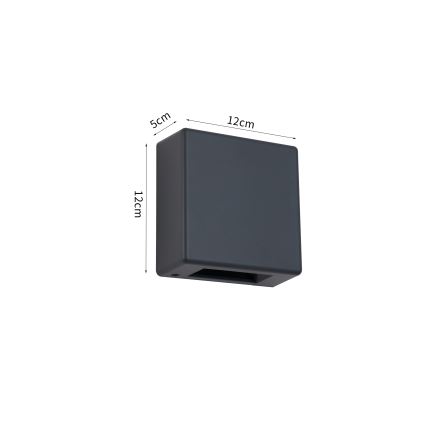 Brilagi - Applique da esterno LED DOUBLERAY LED/6W/230V antracite IP54