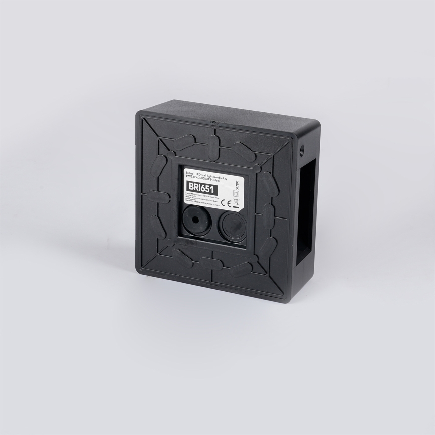 Brilagi - Applique da esterno LED DOUBLERAY LED/6W/230V nero IP54
