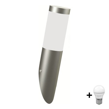 Brilagi - Applique da esterno LED ELIA 1xE27/7W/230V 4000K IP44 cromo opaco