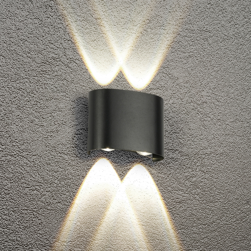 Brilagi - Applique da esterno LED FLAREBOX LED/4W/230V nera IP65