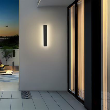 Brilagi - Applique da esterno LINEAR LED/8W/230V 4000K IP65 30 cm nera