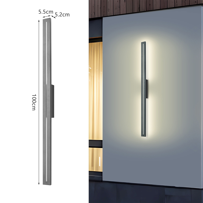 Brilagi - Applique LED da esterno LINEO LED/24W/230V 4000K IP65 100 cm antracite