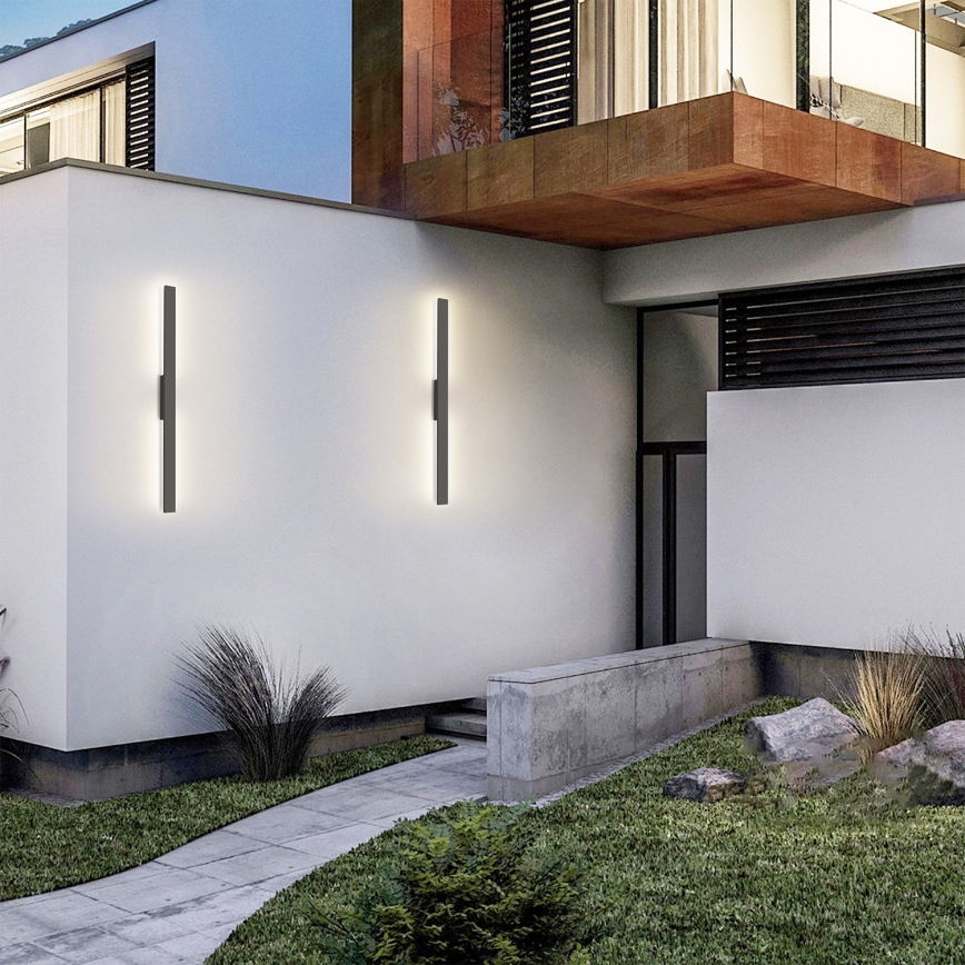 Brilagi - Lampada da parete LED per esterni LUNA LED/24W/230V 3000K IP65 100 cm antracite CRI 90