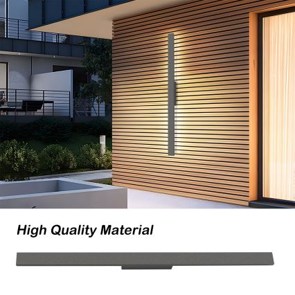 Brilagi - Lampada da parete LED per esterni LUNA LED/24W/230V 3000K IP65 100 cm antracite CRI 90