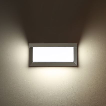 Brilagi - Applique da esterno LED RGBW dimmerabile BRICKY 1xE27/9W/230V 2700-6500K IP54 grigio