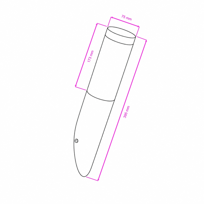 BRILAGI - Lampada da parete da esterno LED RGBW dimmerabile ELIA 1xE27/6,5W/230V 2700-6500K IP44 Wi-Fi antracite