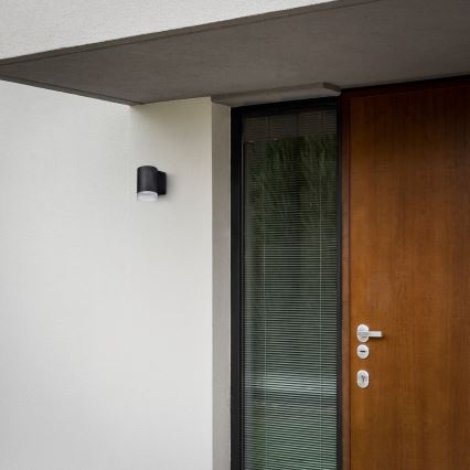 Brilagi - Applique da esterno LED RGBW dimmerabile MATERA 1xGU10/4,8W/230V 3000K IP54 nero + telecomando