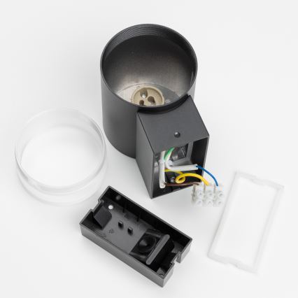 Brilagi - Applique da esterno LED RGBW dimmerabile MATERA 1xGU10/6W/230V 3000K IP54 nero + telecomando