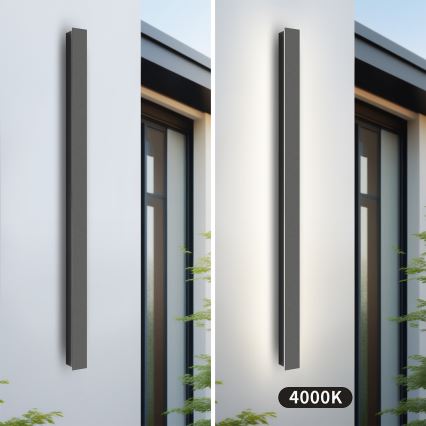 Brilagi - Lampada da parete LED per esterni LINEAR LED/22W/230V 4000K IP65 100 cm antracite