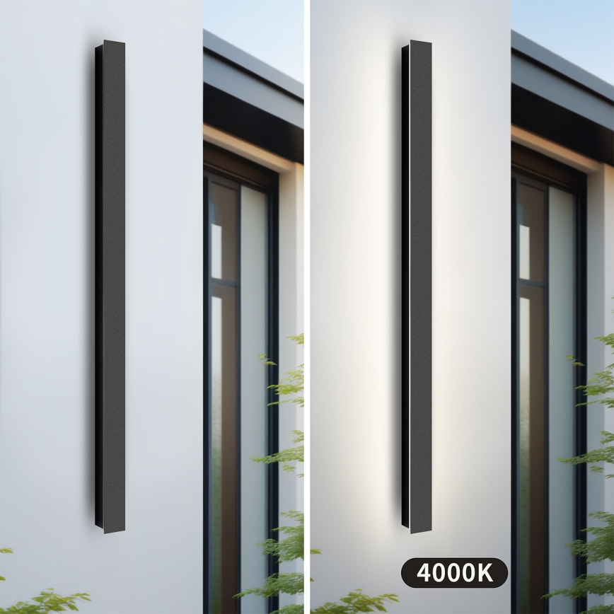 Brilagi - Lampada da parete LED da esterno LINEAR LED/22W/230V 4000K IP65 100 cm nera
