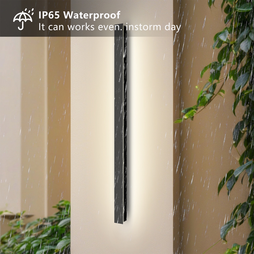 Brilagi - Lampada da parete LED da esterno LINEAR LED/22W/230V 4000K IP65 100 cm nera