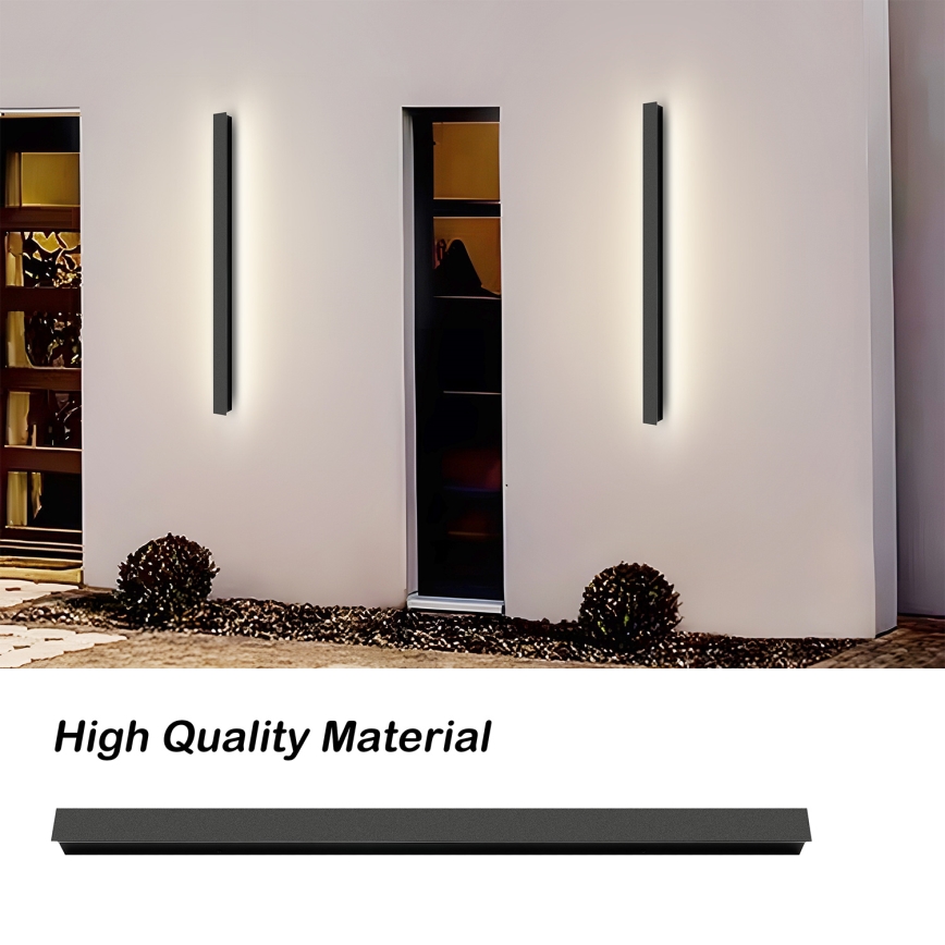 Brilagi - Lampada da parete LED da esterno LINEAR LED/22W/230V 4000K IP65 100 cm nera