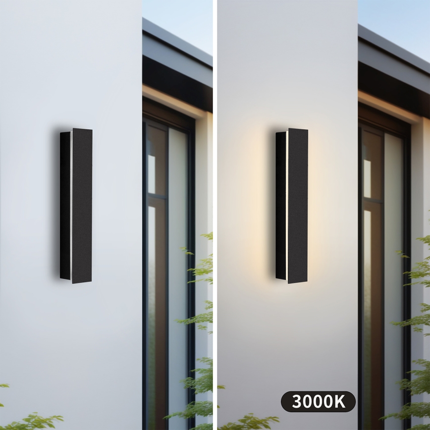 Brilagi - Applique LED da esterno LINEAR LED/8W/230V 3000K IP65 30 cm nera CRI 90