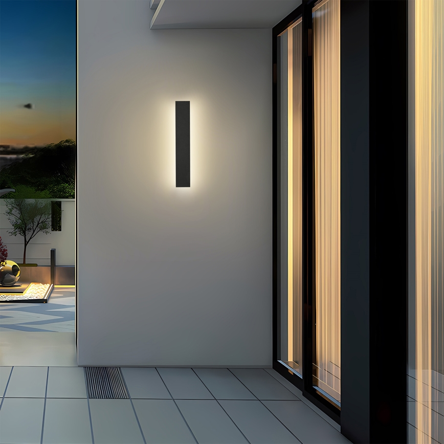 Brilagi - Applique LED da esterno LINEAR LED/8W/230V 3000K IP65 30 cm nera CRI 90