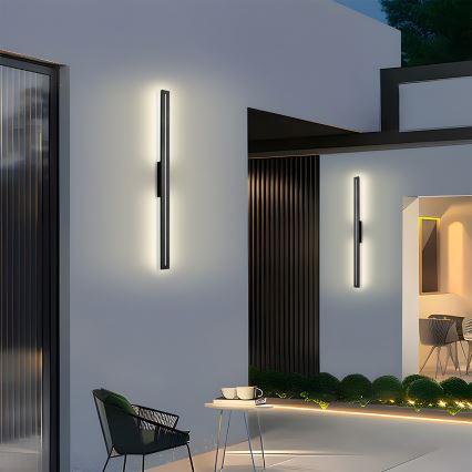 Brilagi - Lampada da parete LED da esterno LINEO LED/24W/230V 3000K IP65 100 cm nera