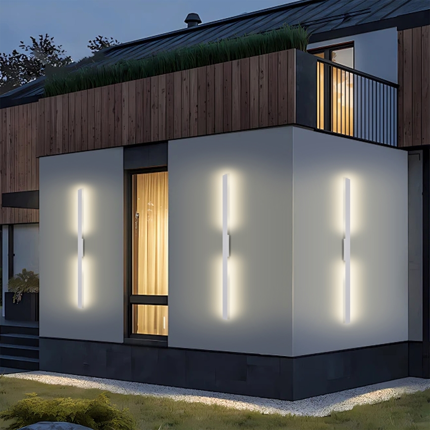 Brilagi - Applique da esterno LED LUNA LED/24W/230V 3000K IP65 100 cm bianco CRI 90