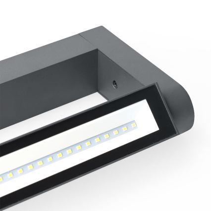 Brilagi - Applique da esterno a LED SALERNO LED/12W/230V 35,5 cm antracite IP65