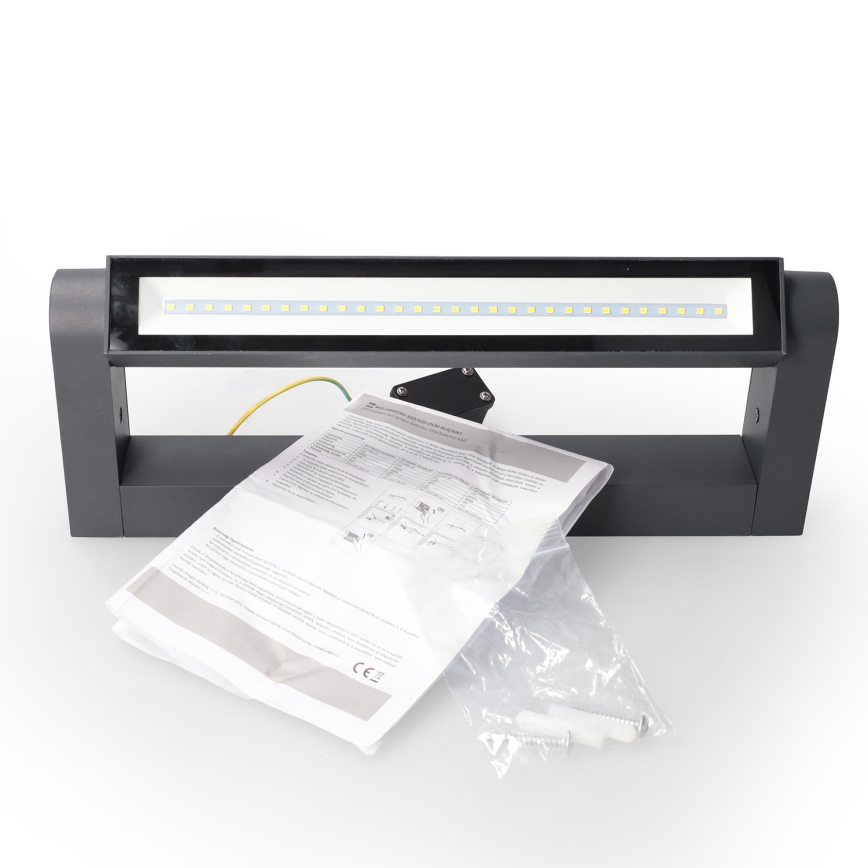 Brilagi - Applique da esterno a LED SALERNO LED/12W/230V 35,5 cm antracite IP65