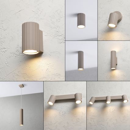 Brilagi - Applique da parete CRISPINA 1xGU10/10W/230V 10 cm beige